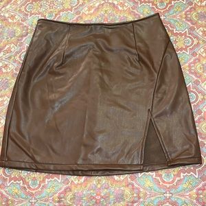 NWOT Leather skirt